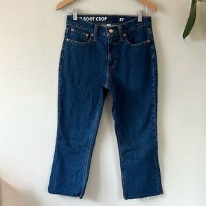 J. Crew Billie Demi Boot Crop Jean Size 27 Women’s Dark Wash Denim Jeans